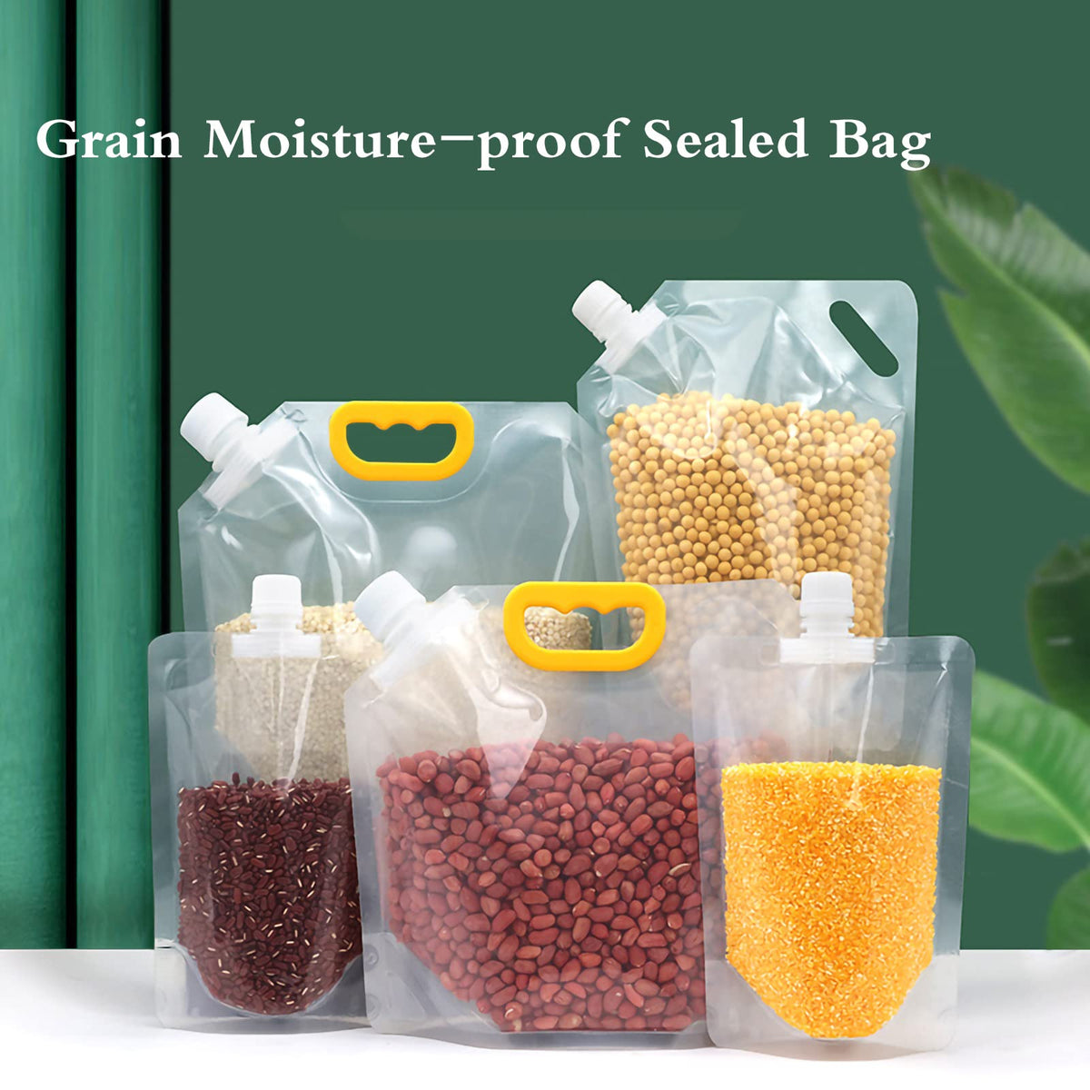 Transparent Collapsible Water Pouch with Spout – 1L, 2L, 5L, 10L Portable Travel Water Bag with Handle